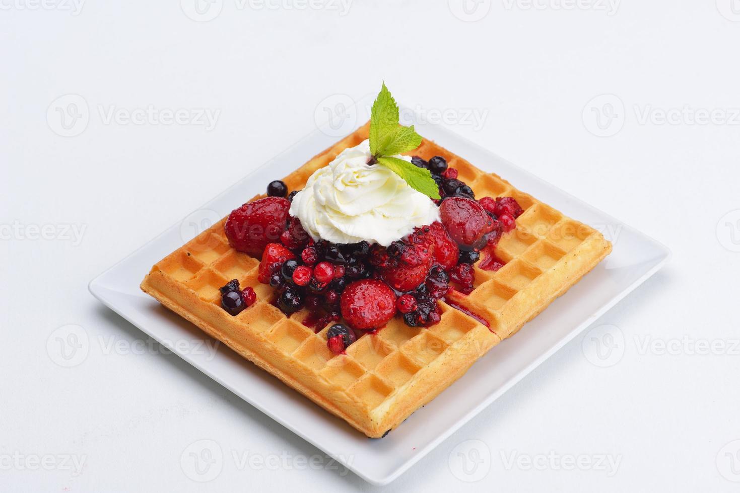 fruit wafel close up photo