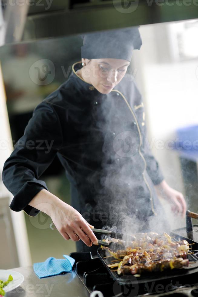 chef preparing meal photo