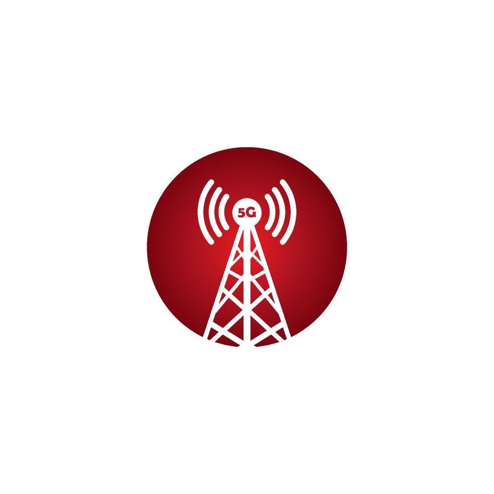 Network tower icon vector