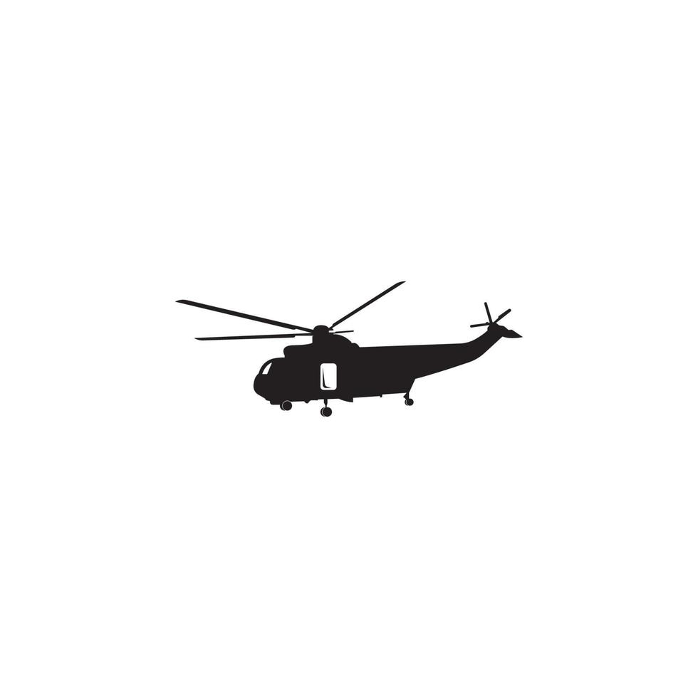icono de helicóptero del ejército vector