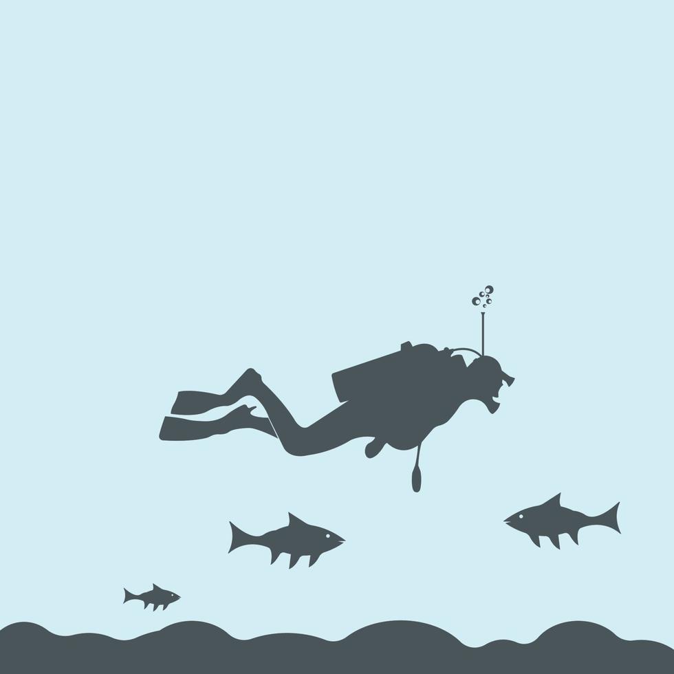 diving icon vector illustration symbol design