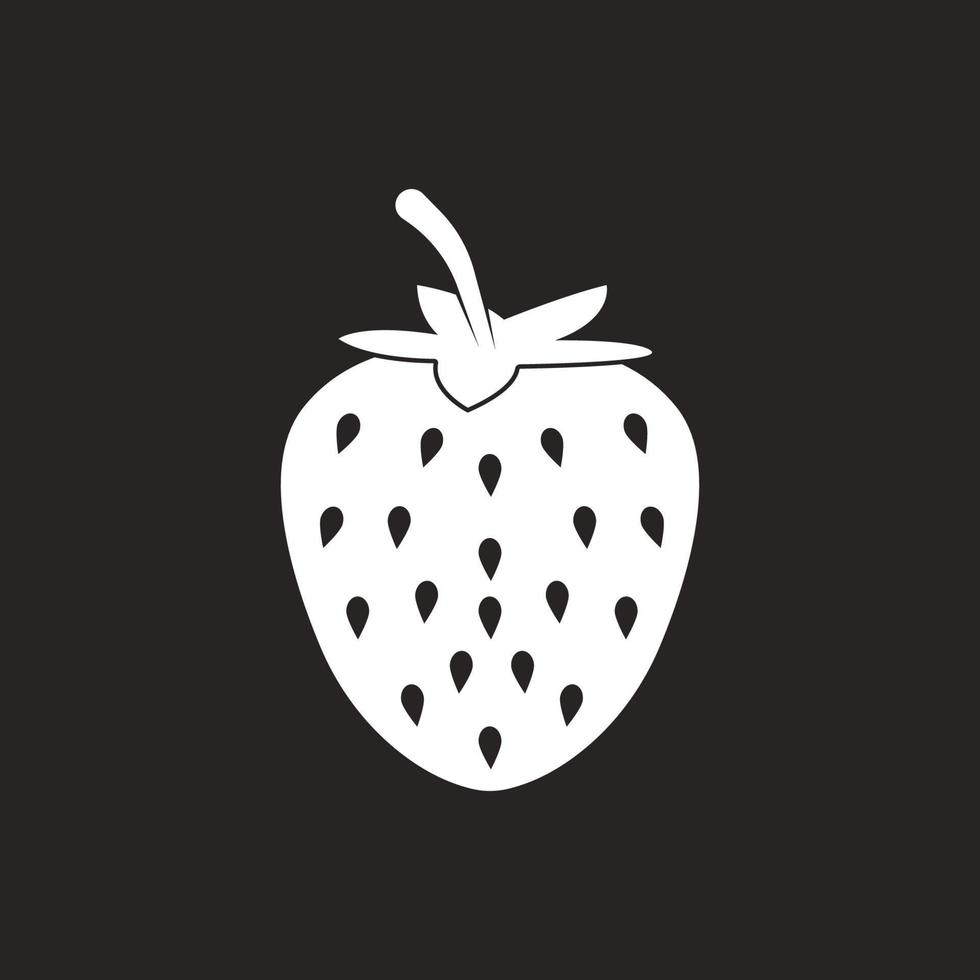 Strawberry logo background vector