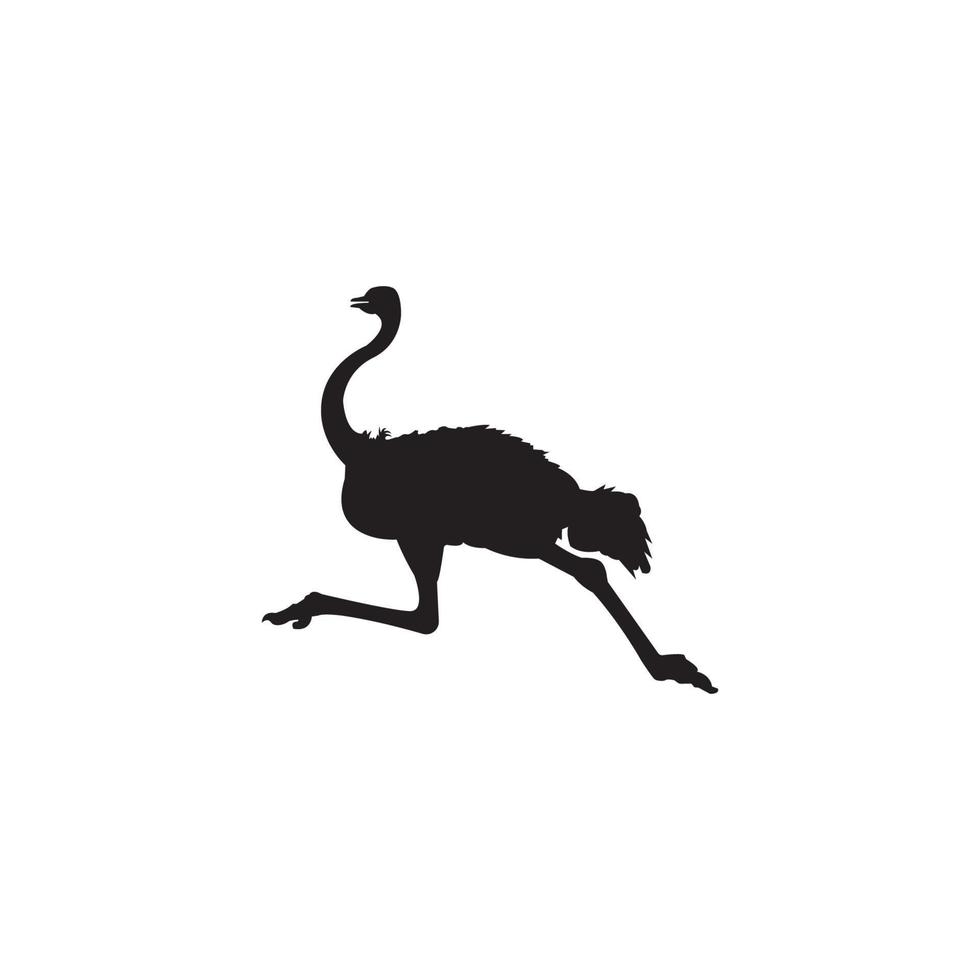 vector de icono de avestruz