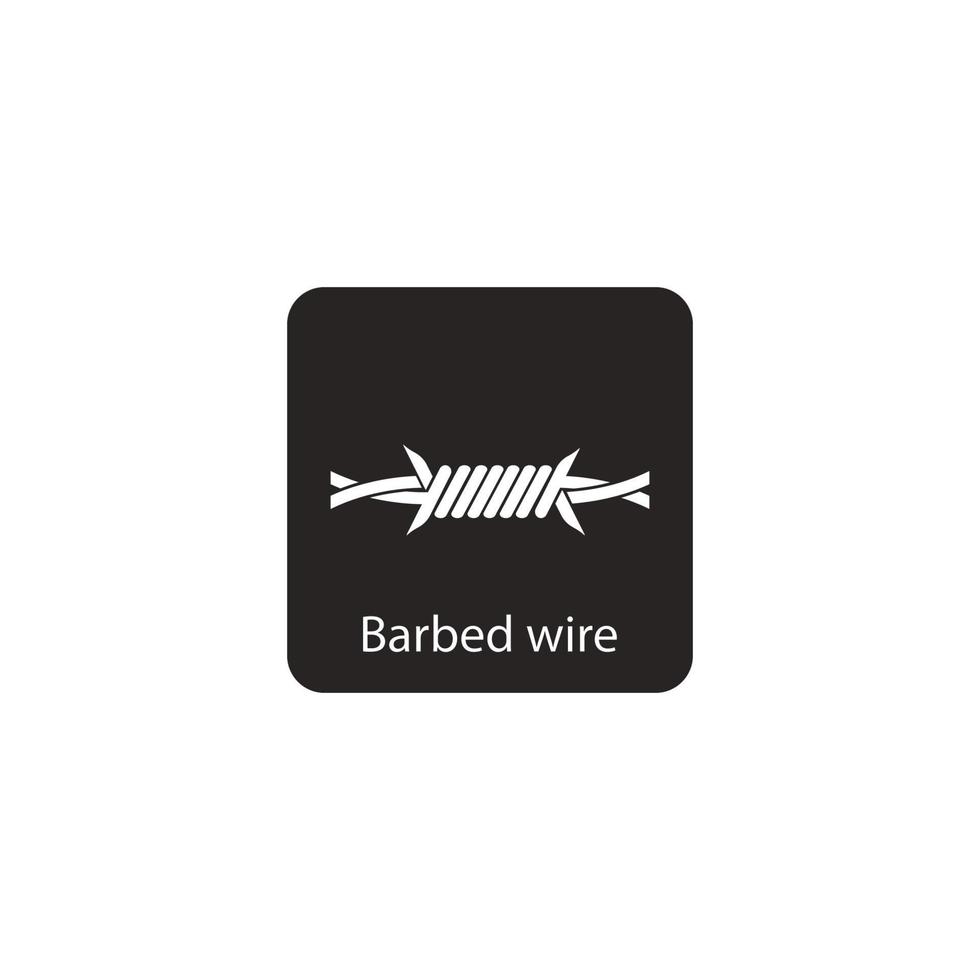 Barbed wire icon vector