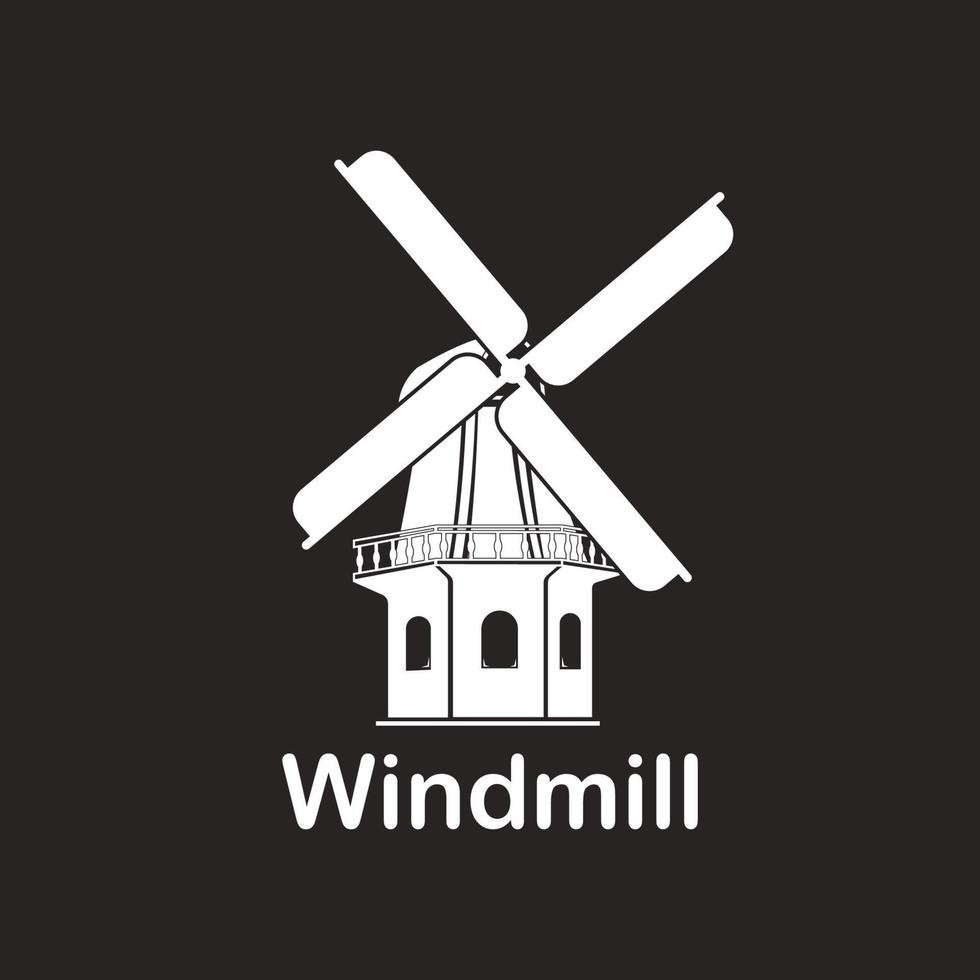 Windmill logo  vector