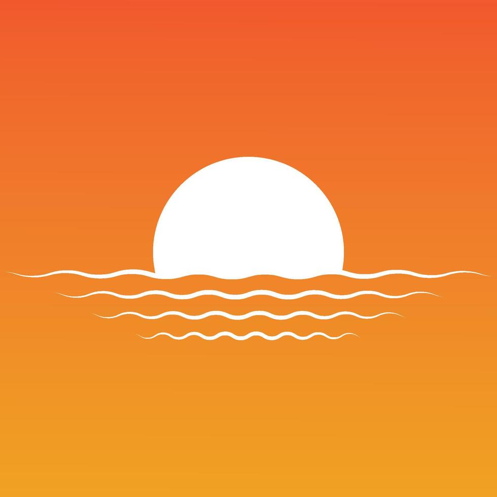 Sunset logo  vector