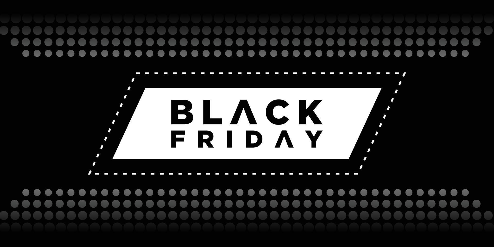 flat black friday background design with white halftones vector