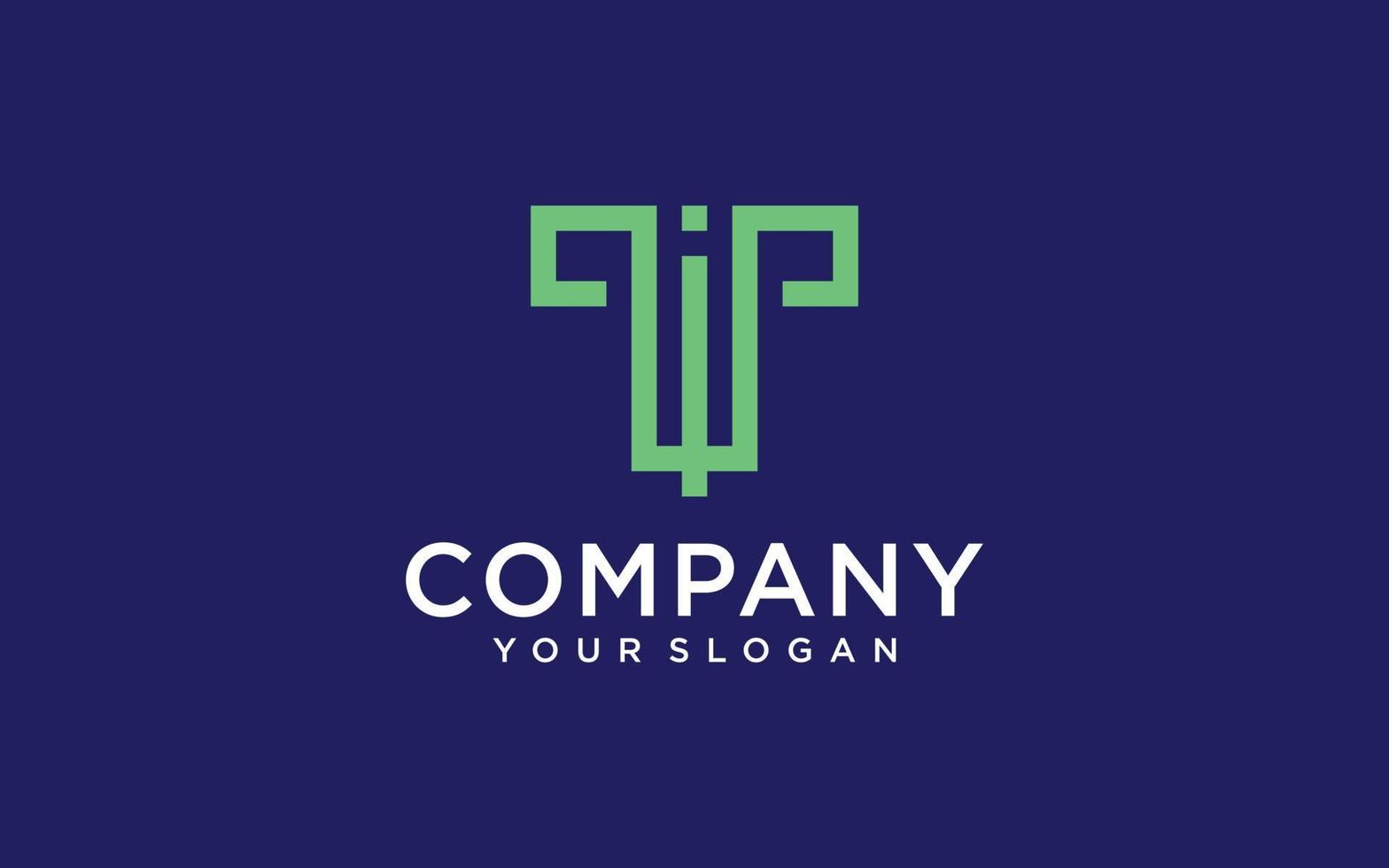 Alphabet letter T vector logo icon sign design template