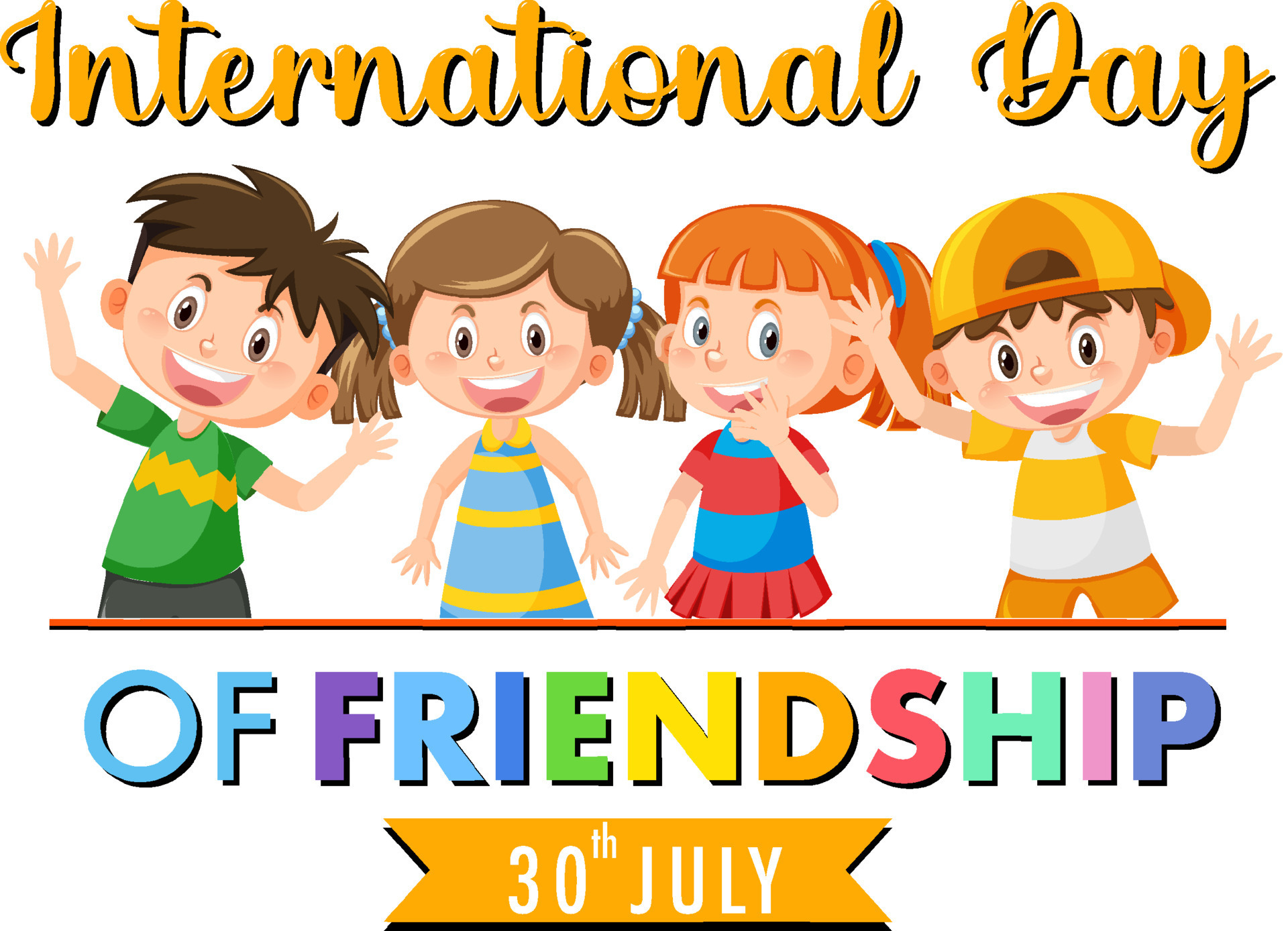 International Friendship Day banner design 10959108 Vector Art at Vecteezy