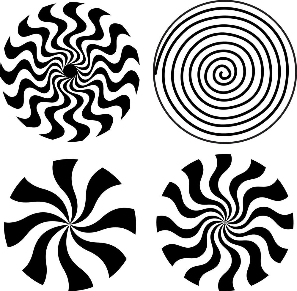 Fraser spiral illusion vector