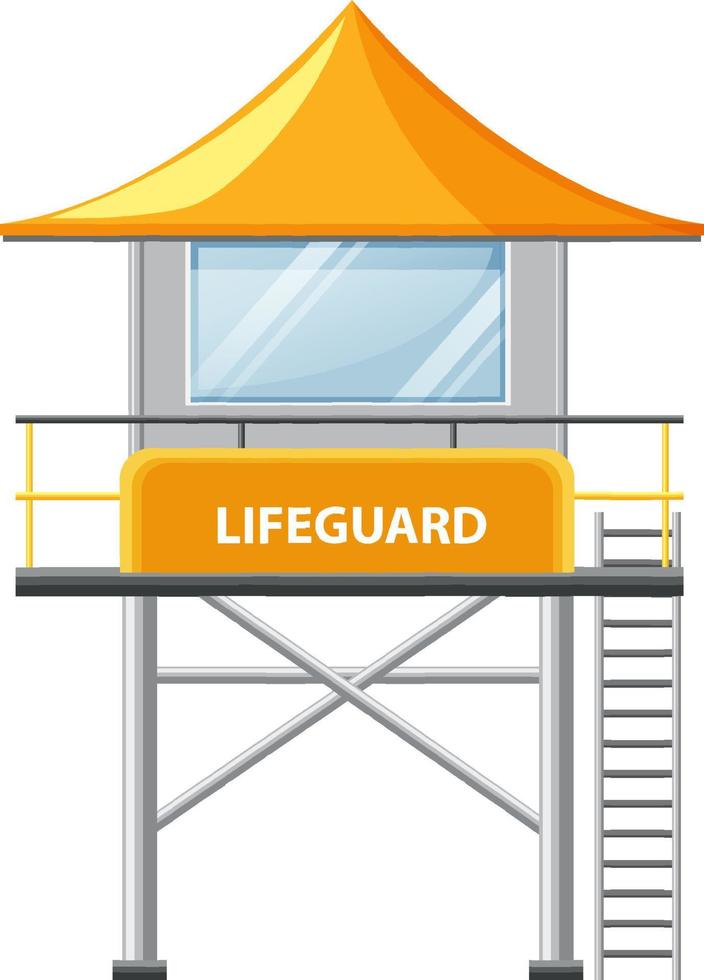 Lifeguard Tower Cartoon Style vector