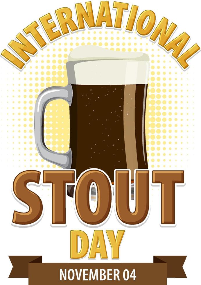 International Stout Day Banner Design 10959217 Vector Art at Vecteezy