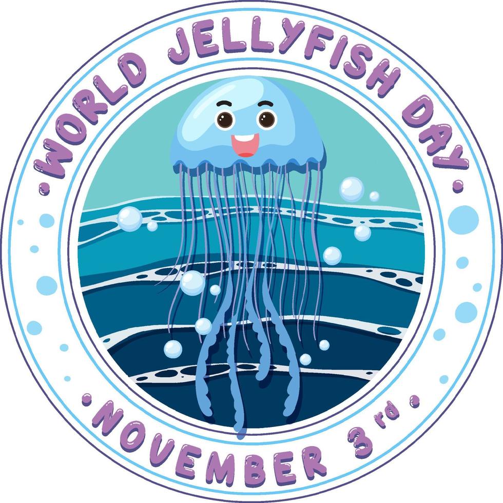 World Jellyfish Day Logo Design 10959232 Vector Art at Vecteezy