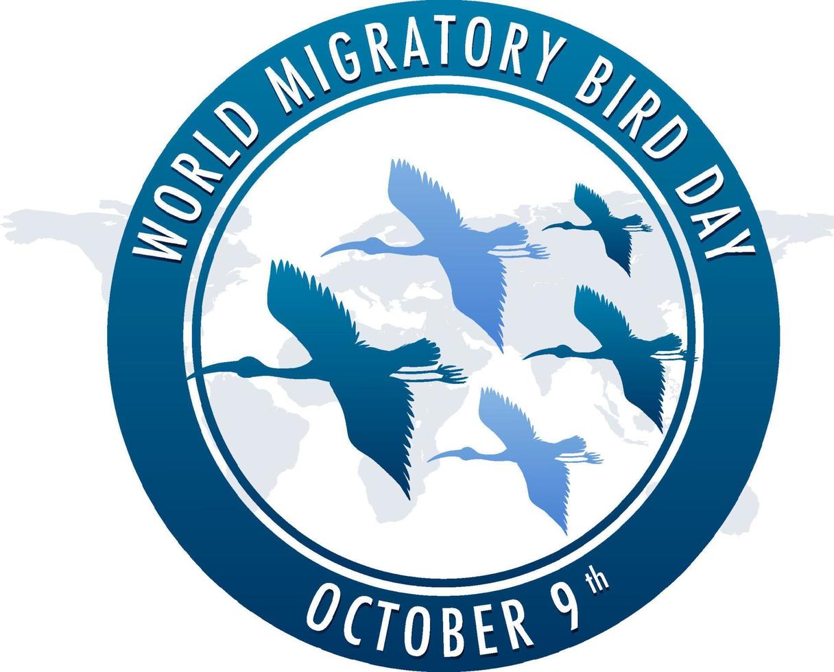 World Migratory Bird Day Banner Template vector