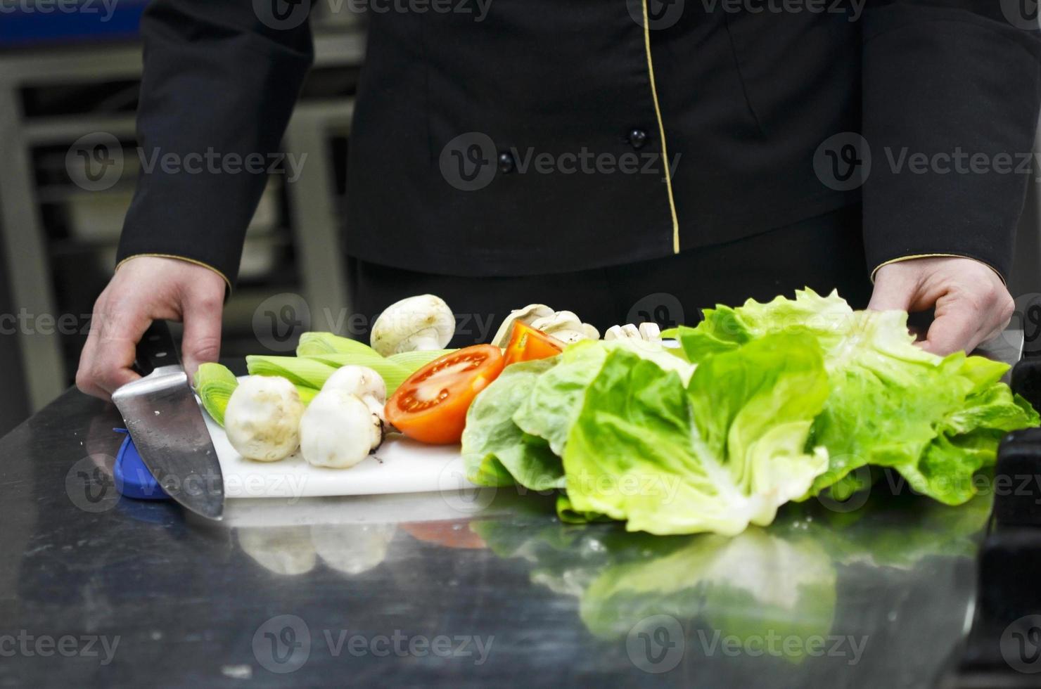 chef preparing meal photo