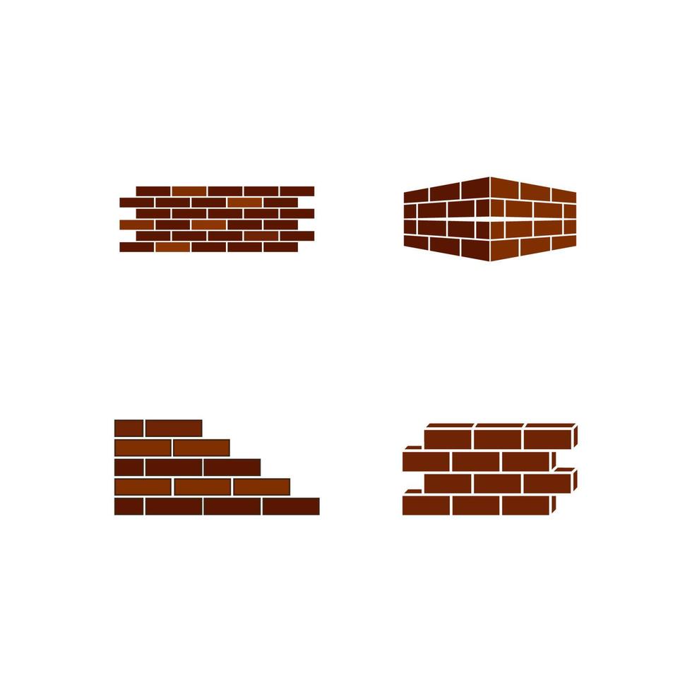 pile of bricks icon vector