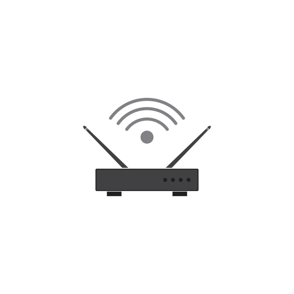 icono de enrutador wifi vector