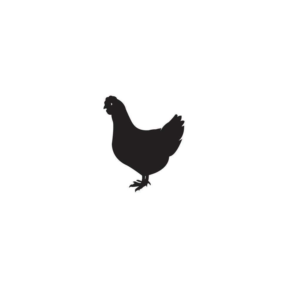 icono de gallina vector