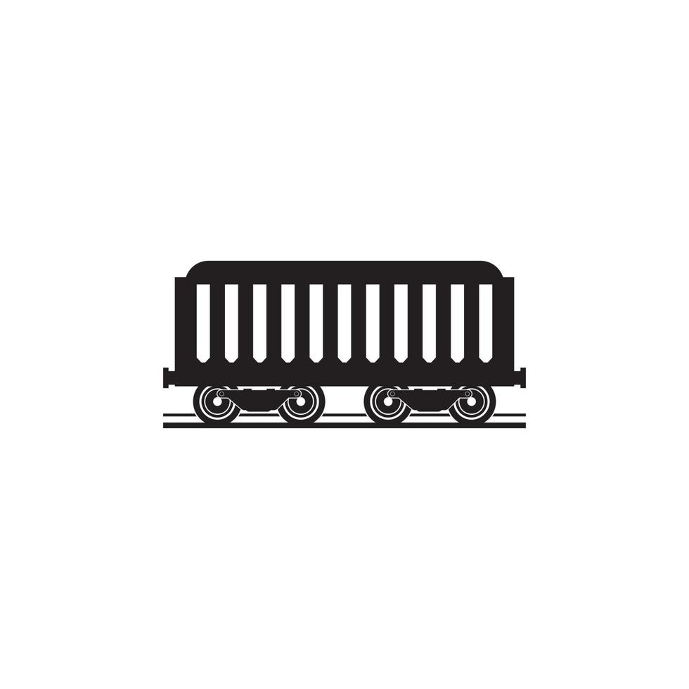 train car logo vector