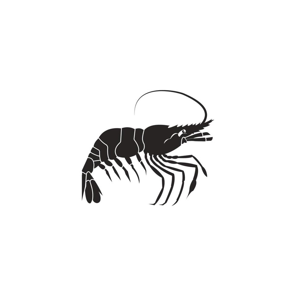 shrimp icon  vector