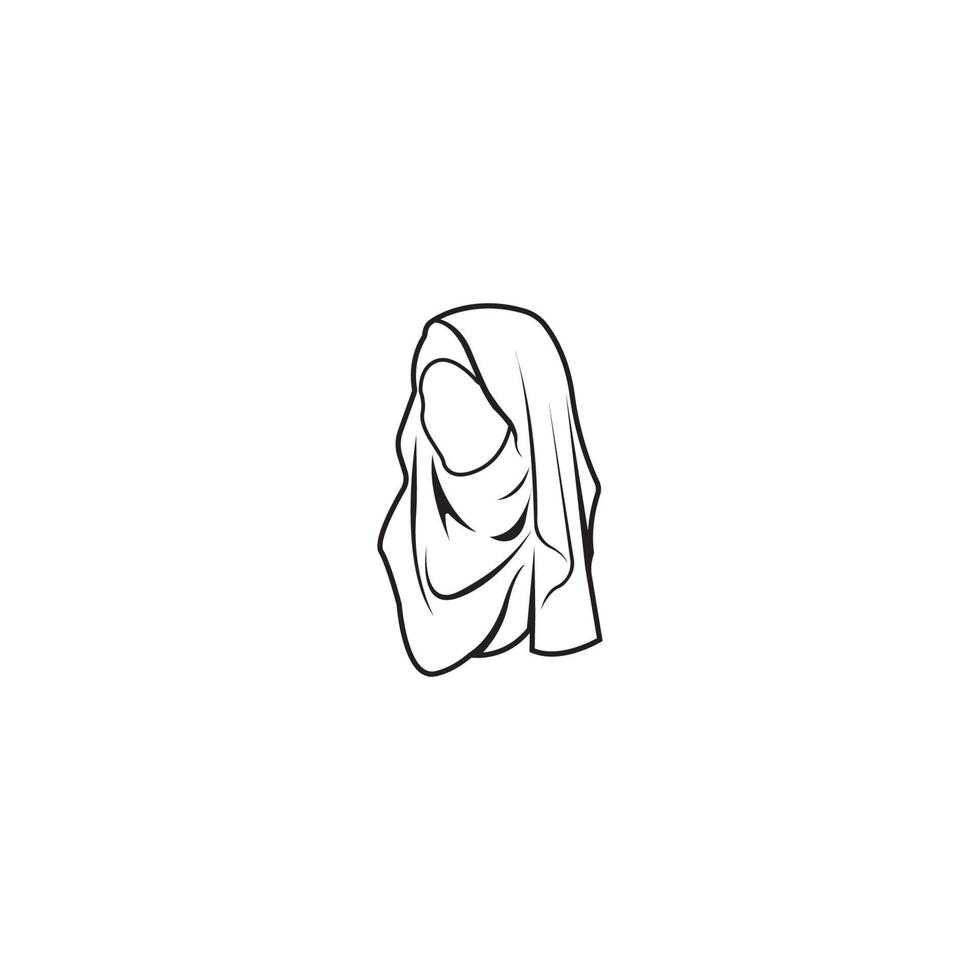 hijab Logo  vector
