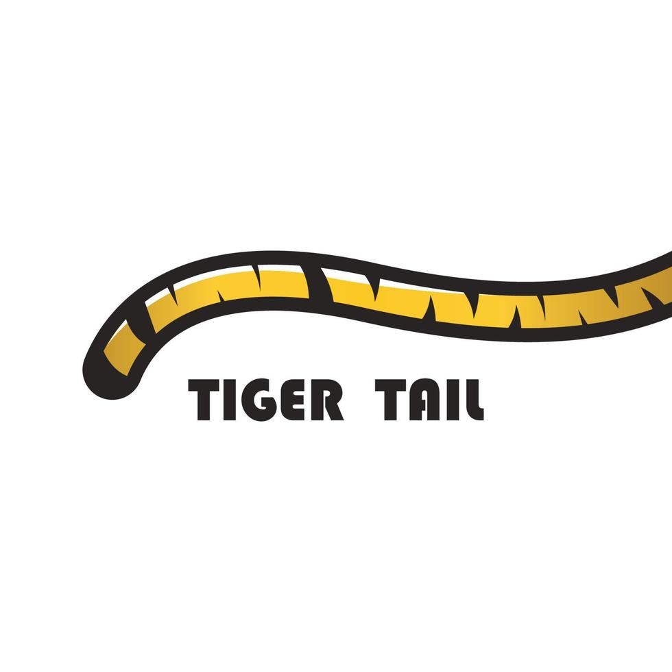 Tiger tail icon vector