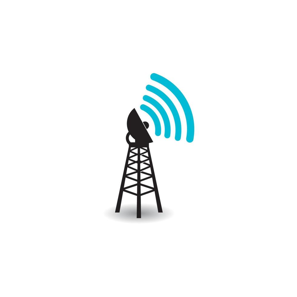 Network tower icon vector