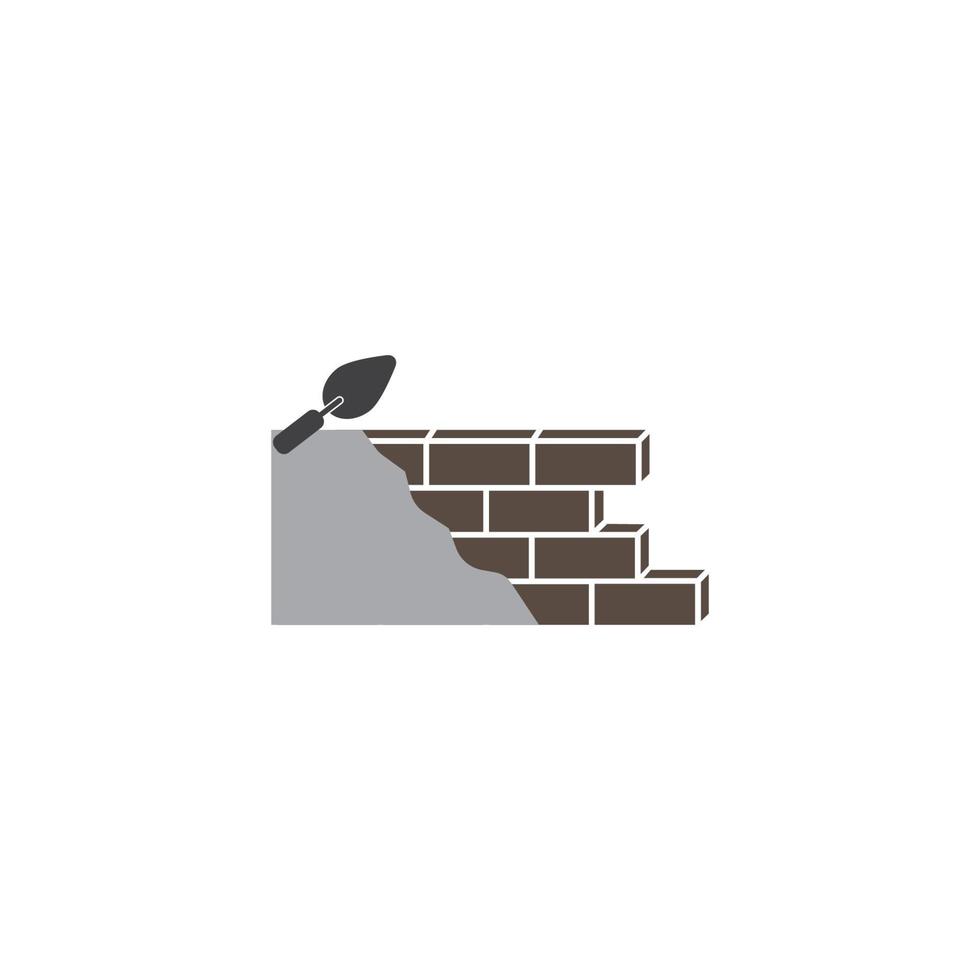 pile of bricks icon vector