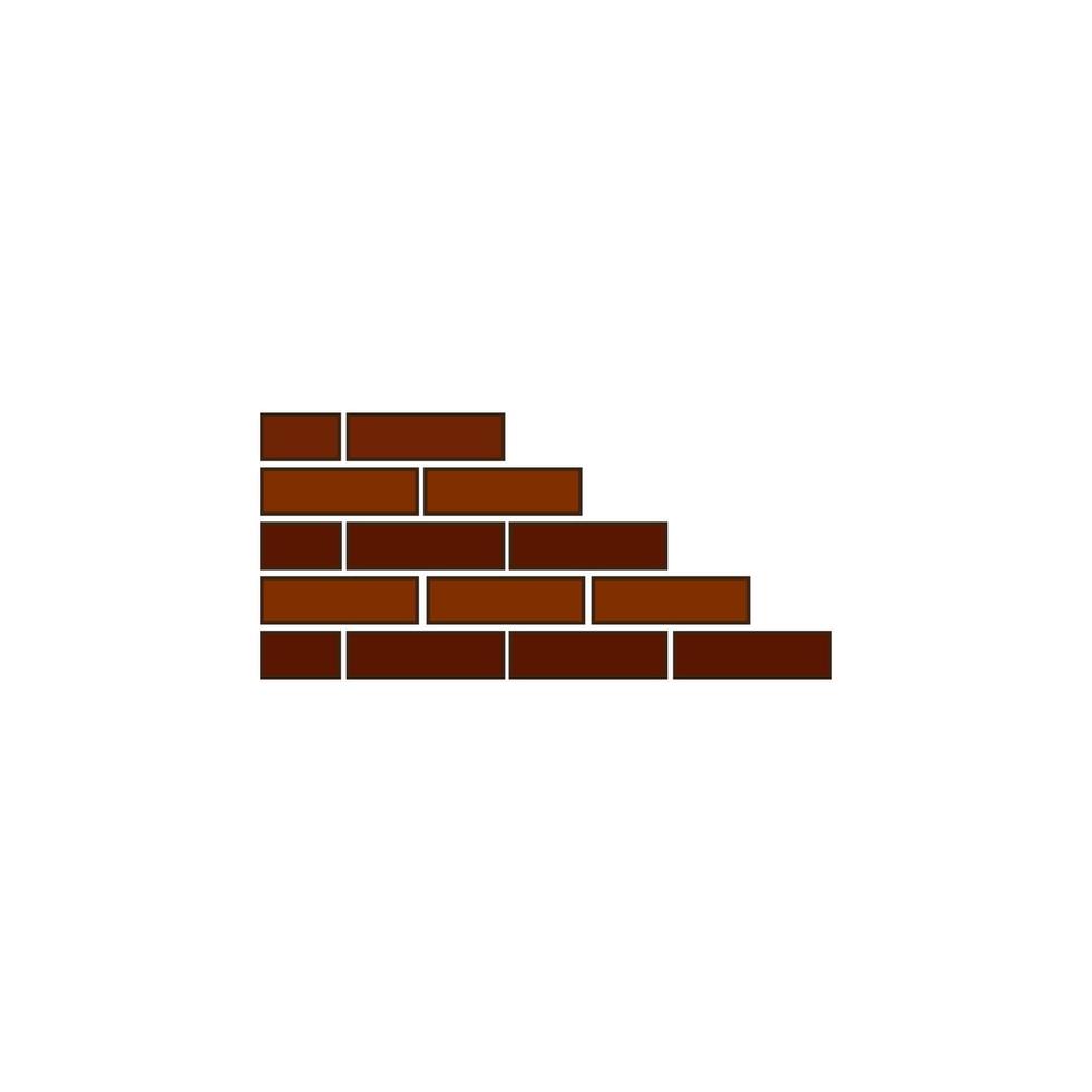 pile of bricks icon vector