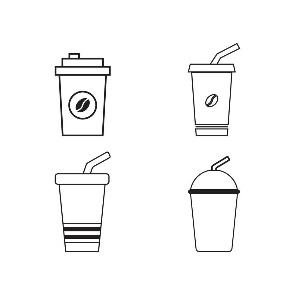 coffee cup icon vector