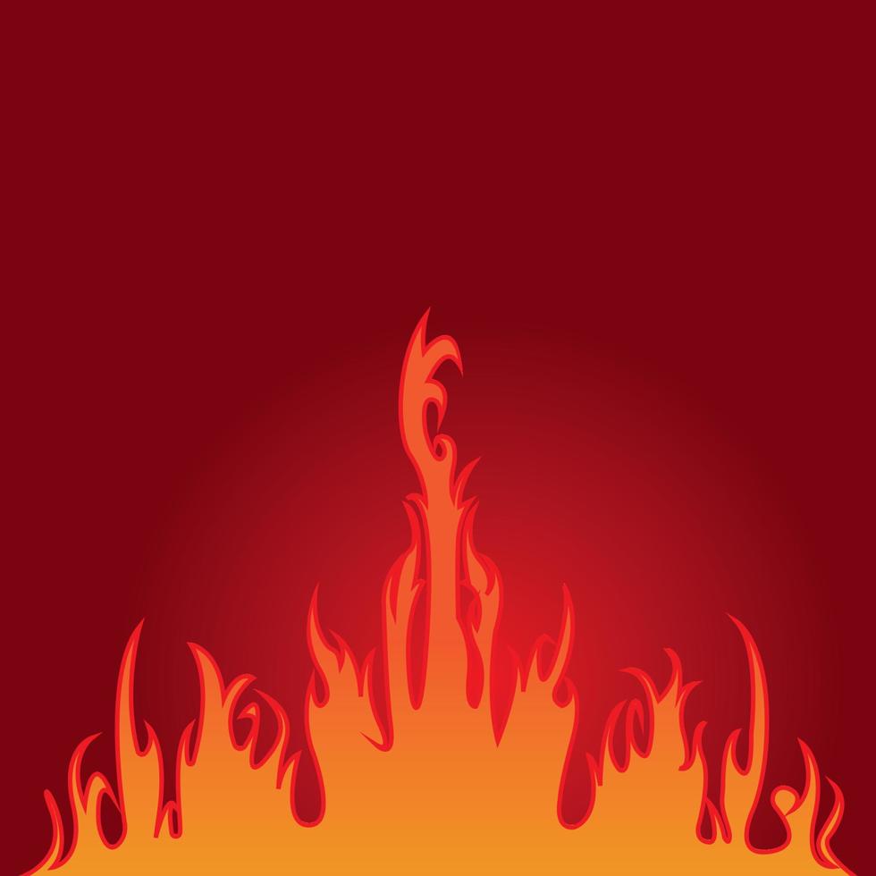 icono de fuego ilustración vectorial diseño de símbolos vector