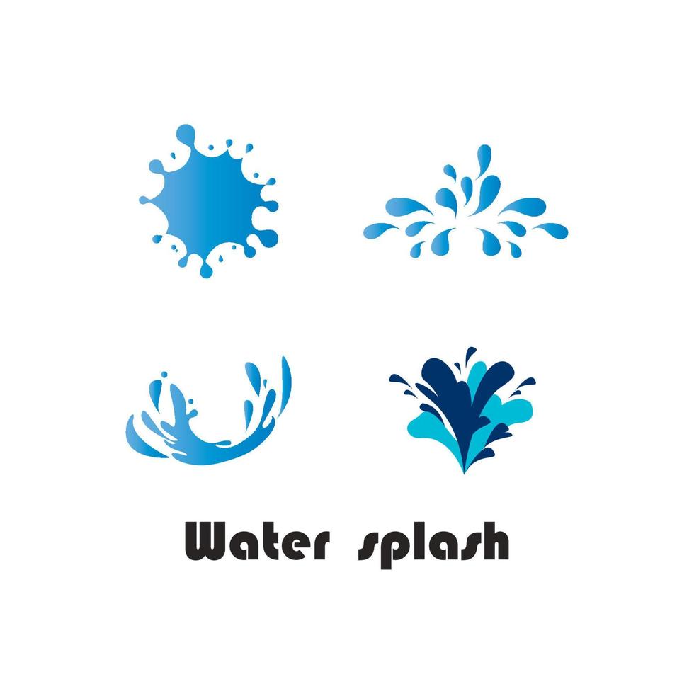 logotipo de salpicaduras de agua vector