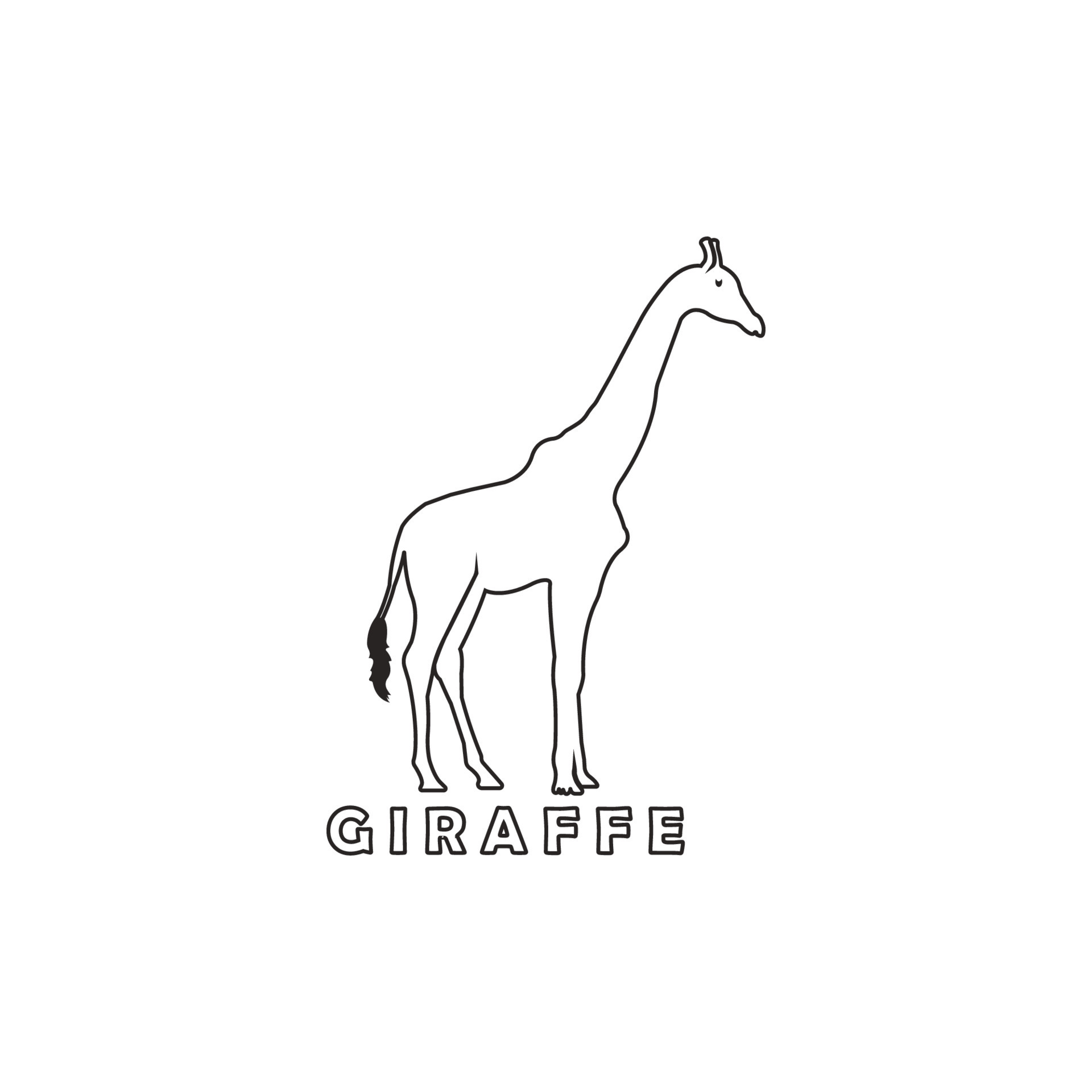 Giraffe icon vector illustration symbol design 10960023 Vector Art at ...