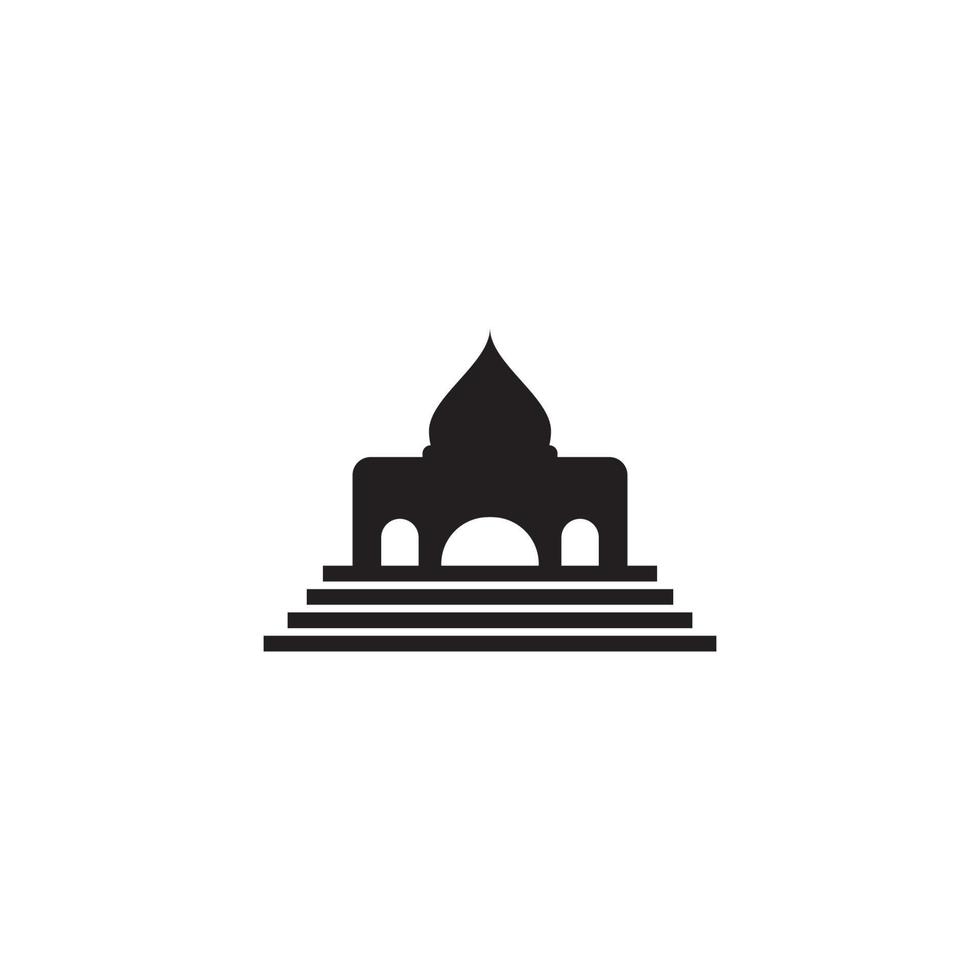 mosque logo vector illustration symbol design