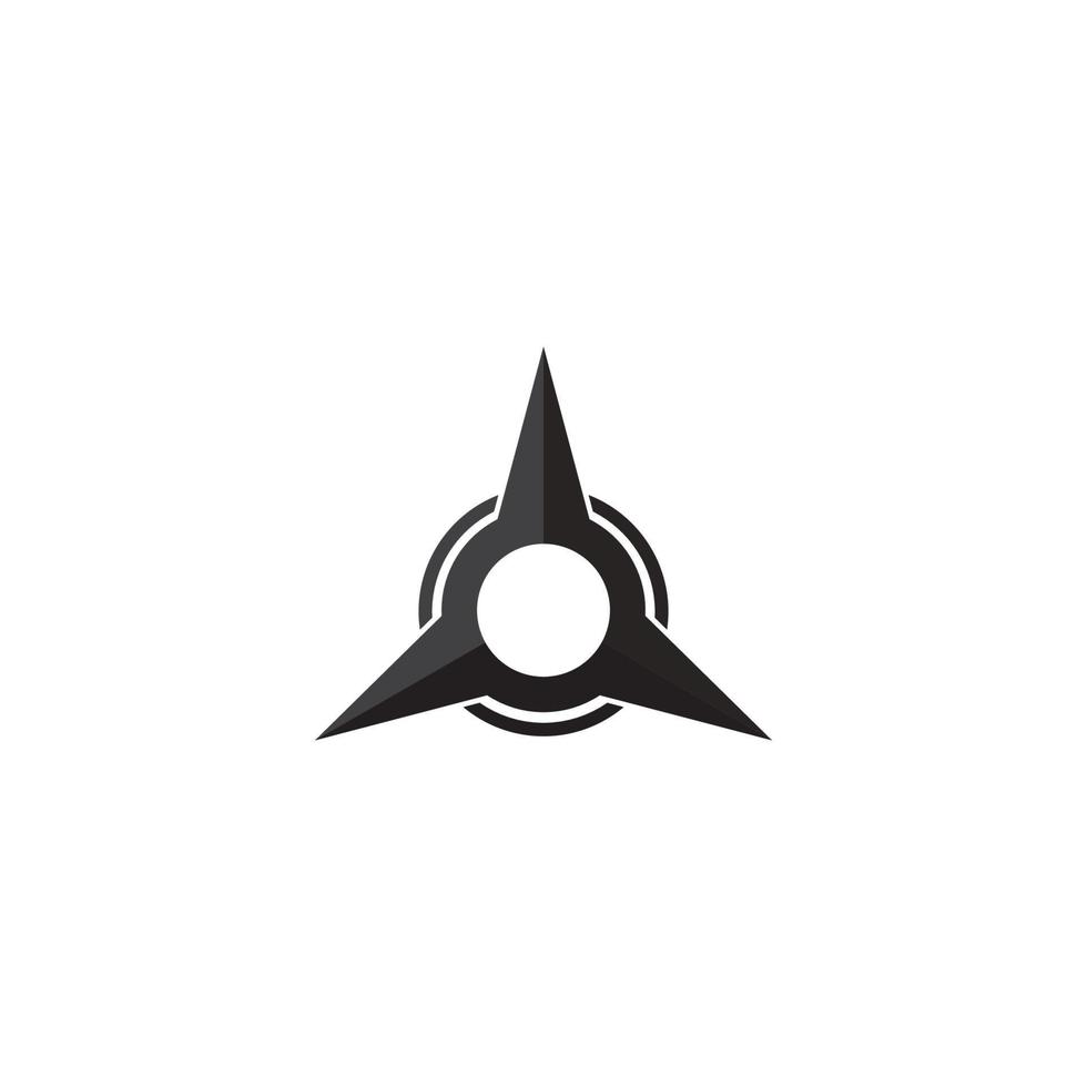 Shuriken icon vector