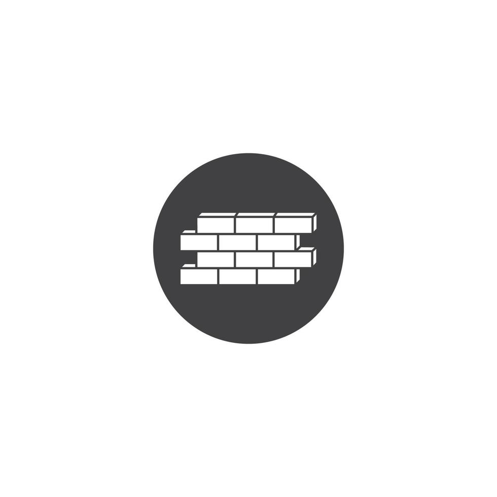 pile of bricks icon vector