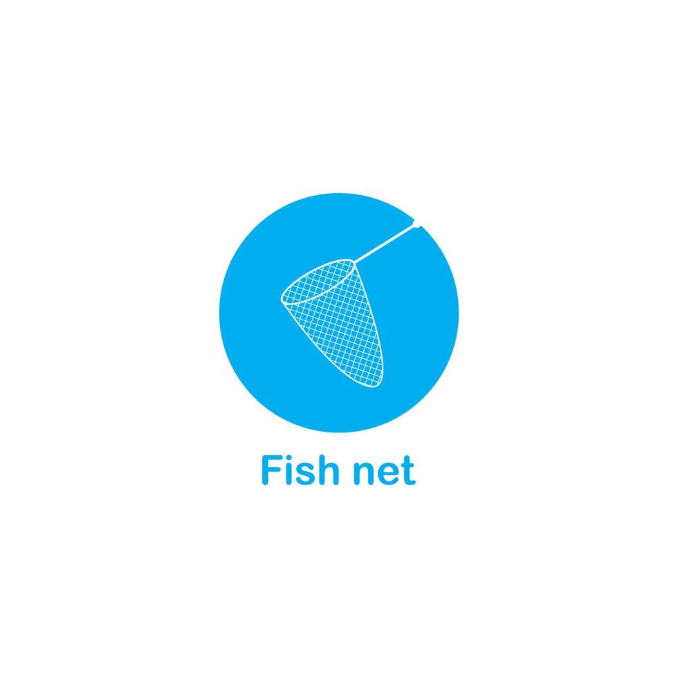 Fish net icon vector