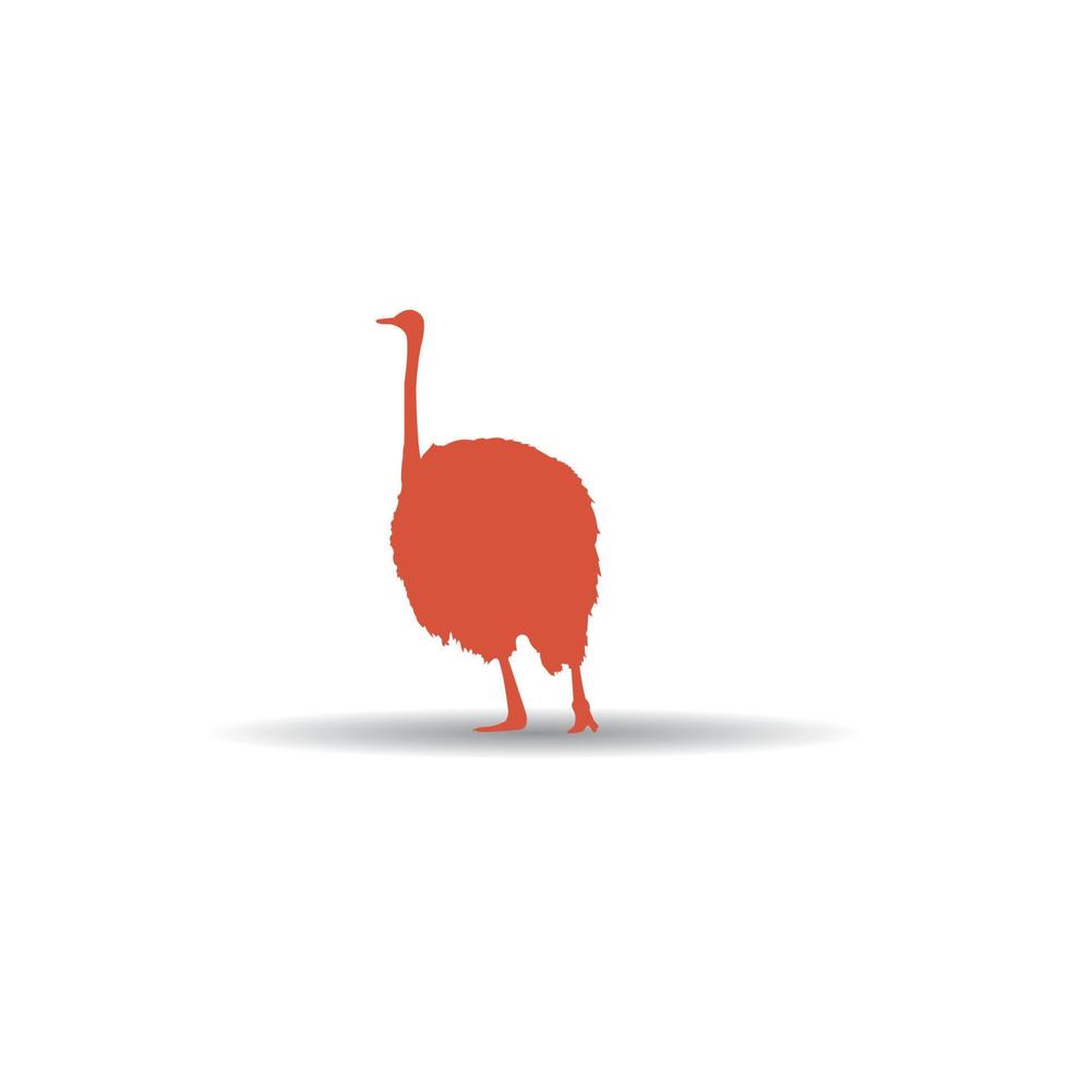 ostrich icon vector