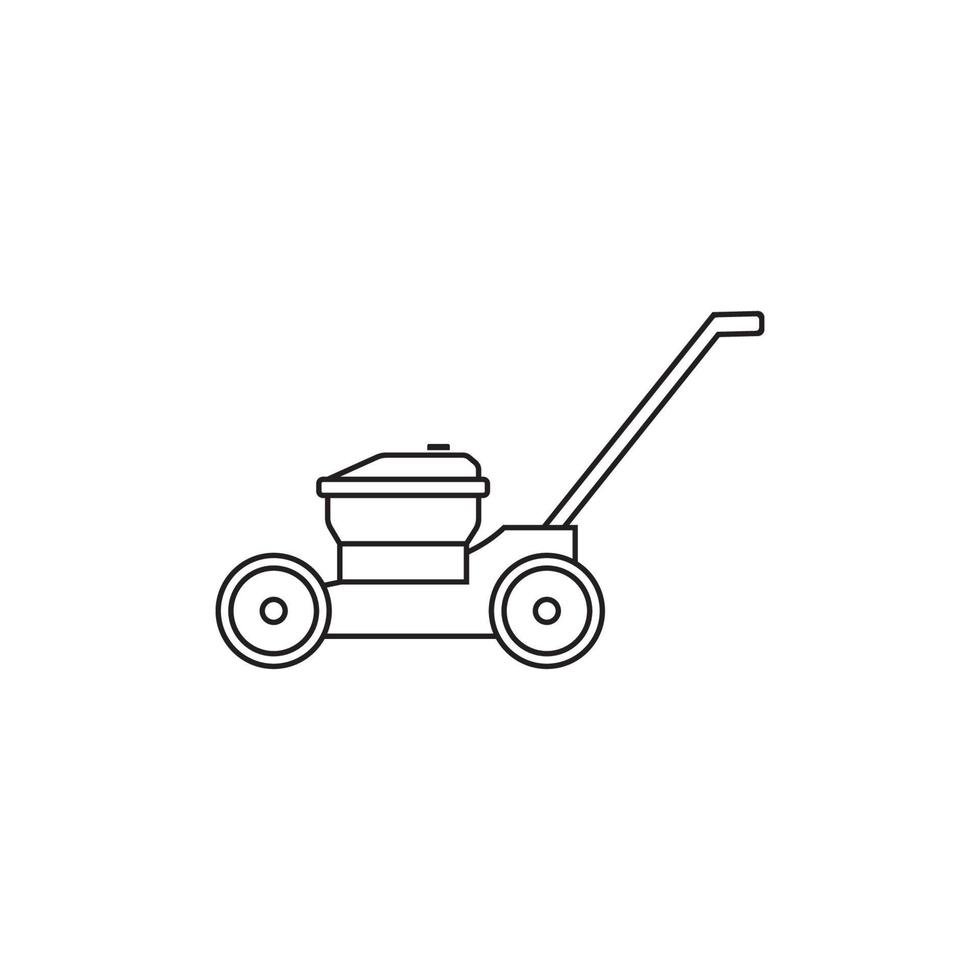 lawn mower icon vector