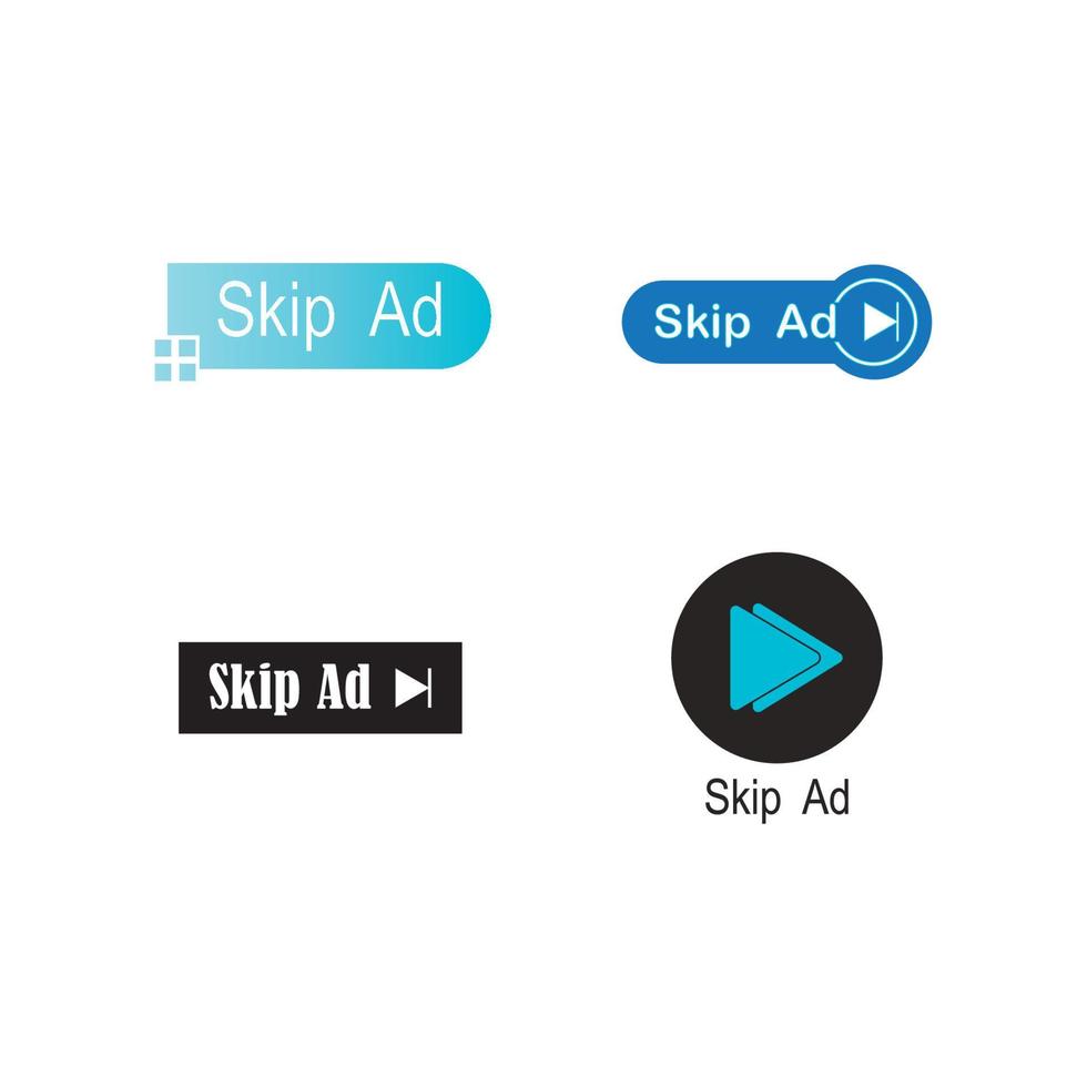 Skip Ad  icon vector