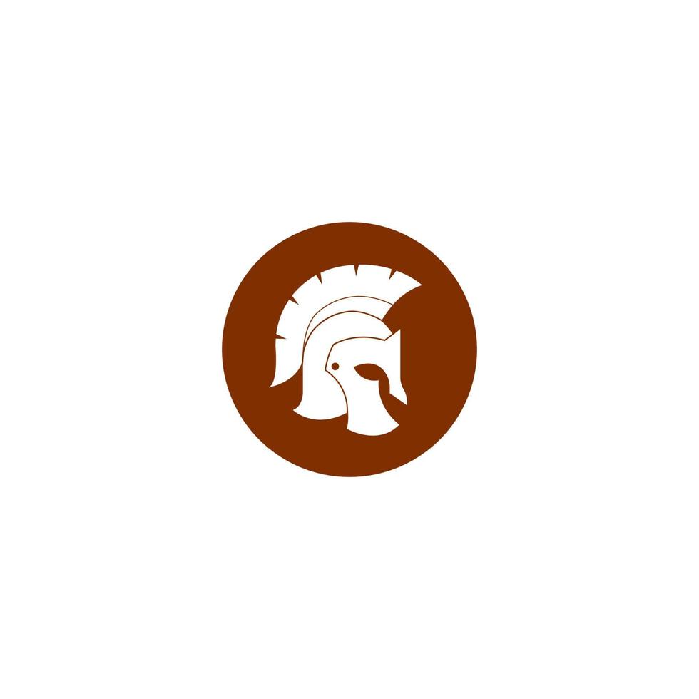 Spartan helmet icon vector