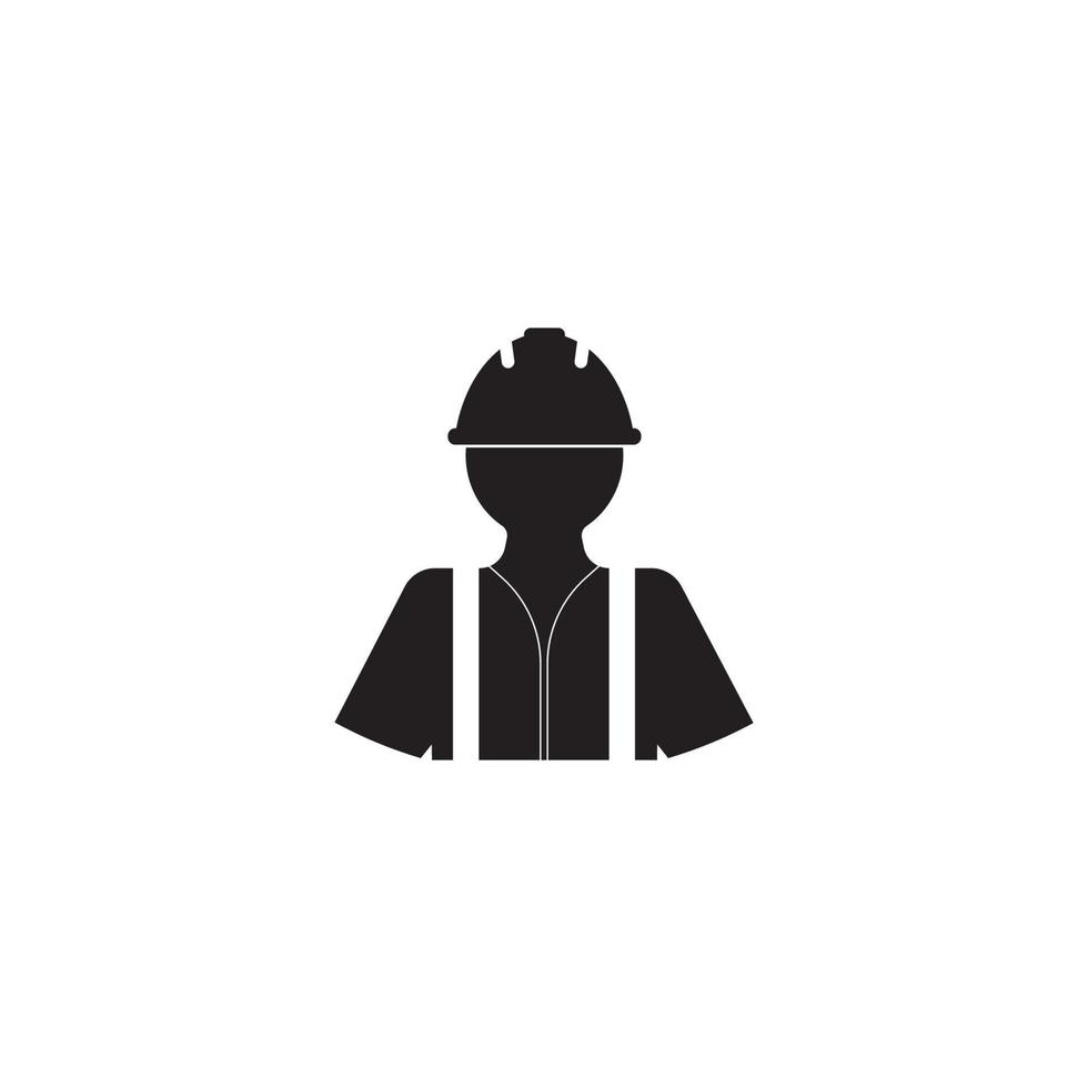 construction worker icon. vector