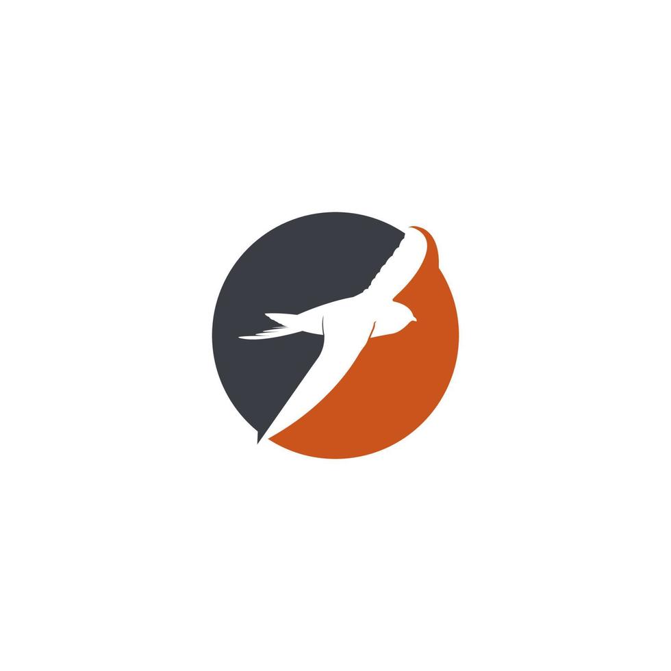 swallow logo Dragon logo background, vector illustration template design
