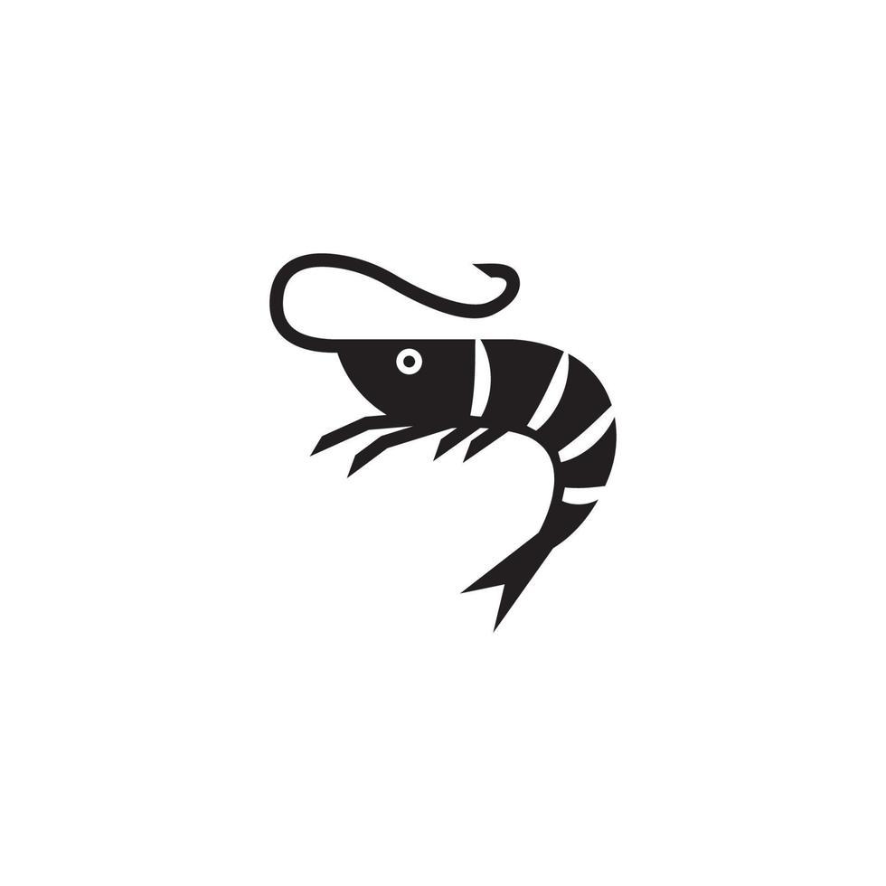 shrimp icon vector