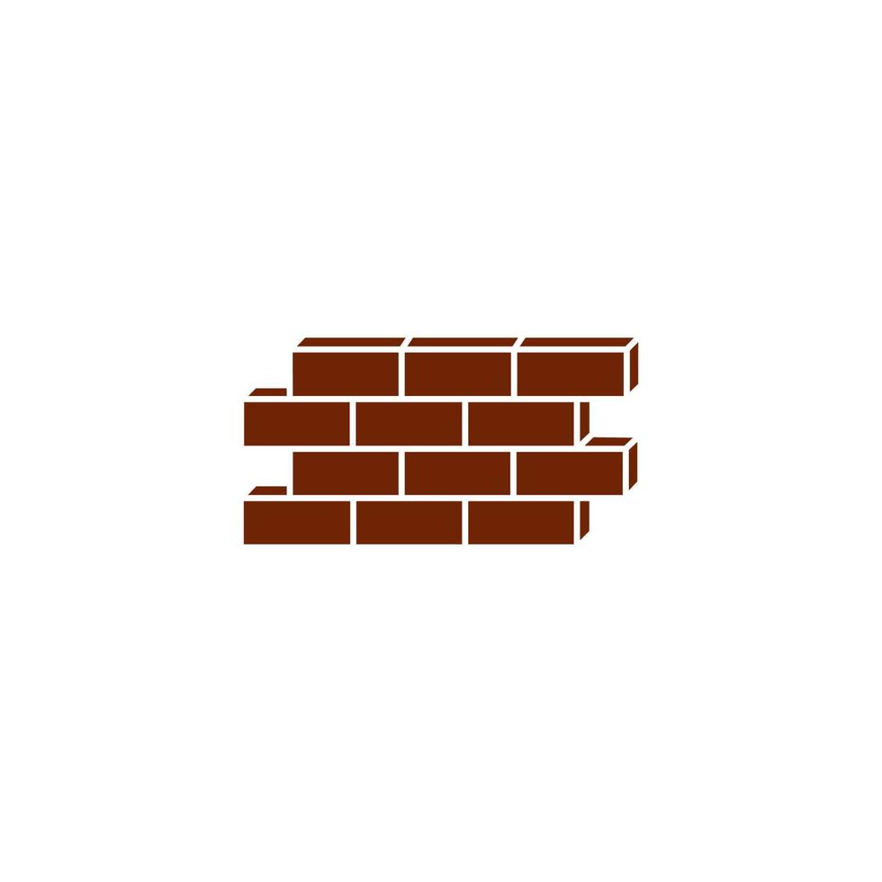 pile of bricks icon vector