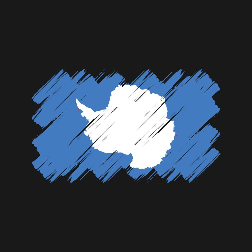 Antarctica Flag Brush Strokes. National Flag vector