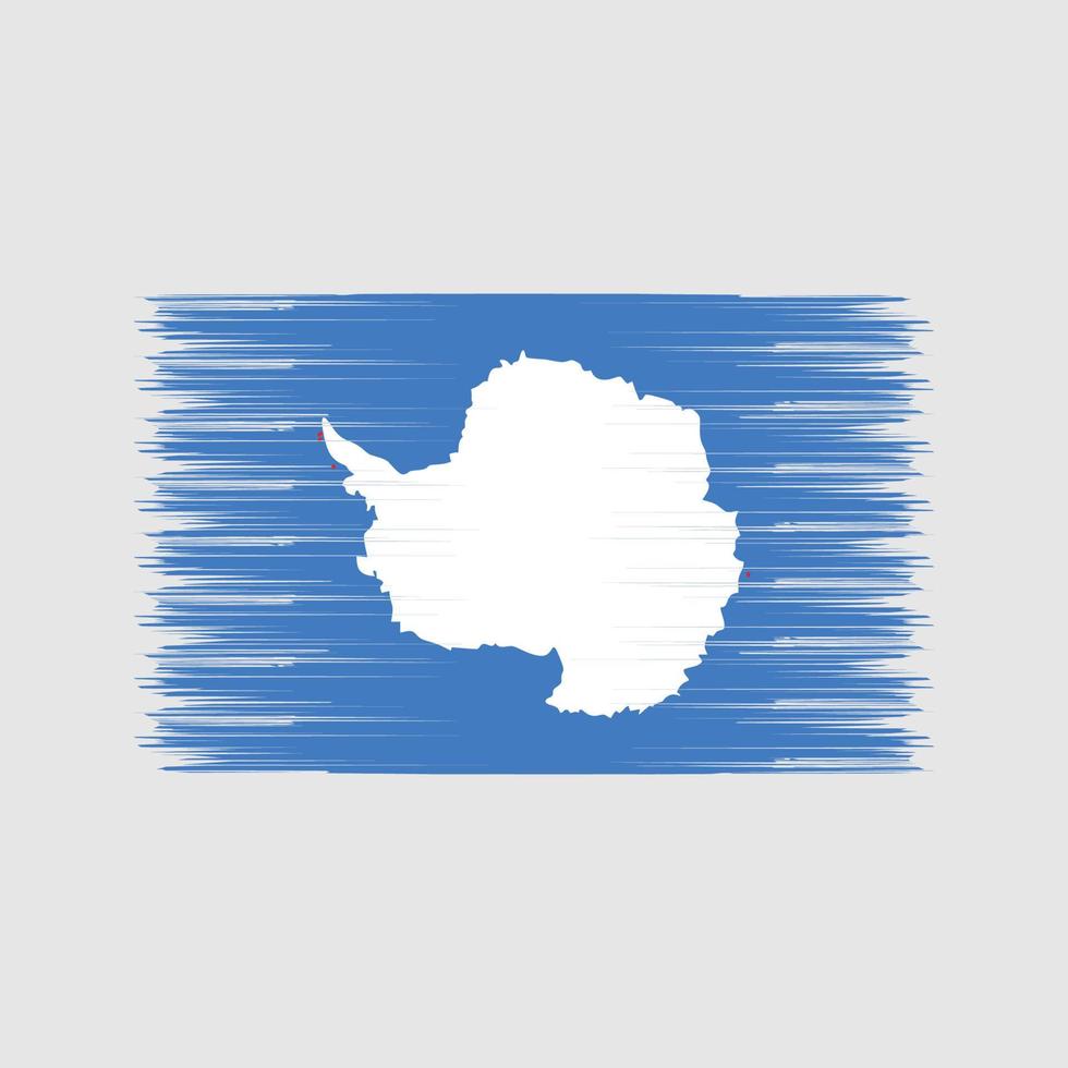 Antarctica Flag Brush. National Flag vector