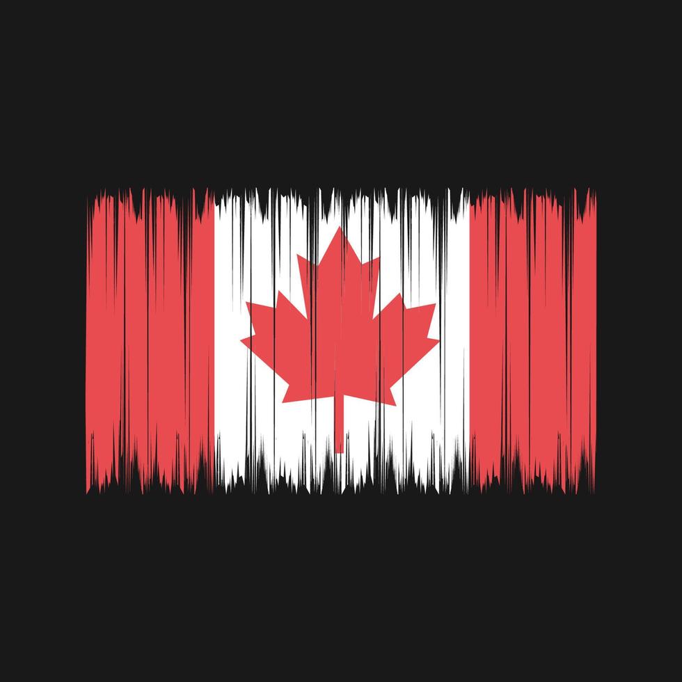 Canada Flag Brush. National Flag vector