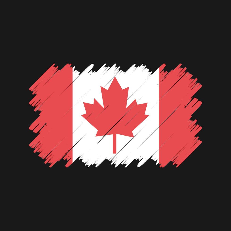 Canada Flag Brush Vector. National Flag vector