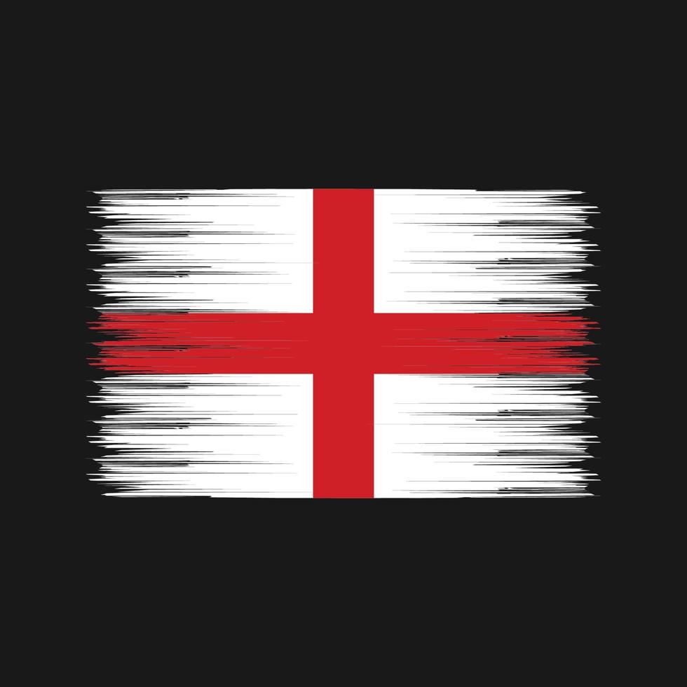 England Flag Brush. National Flag vector